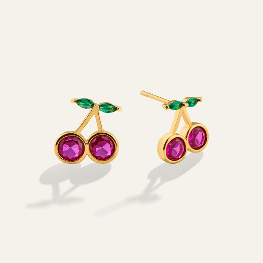 Cherry Stud Earrings
