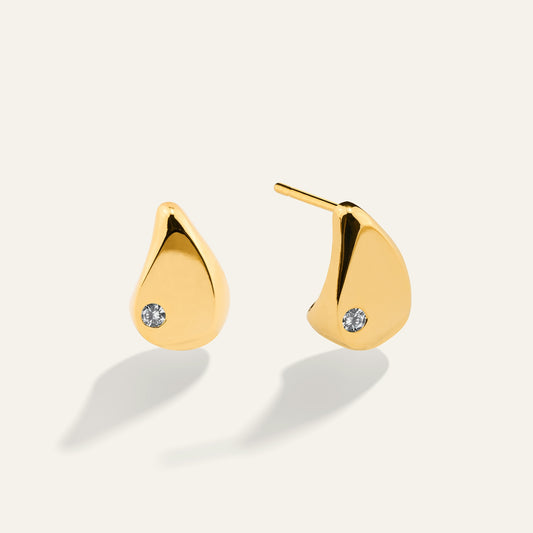 Teardrop Stud Earrings
