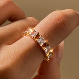 The Square Stud Ring