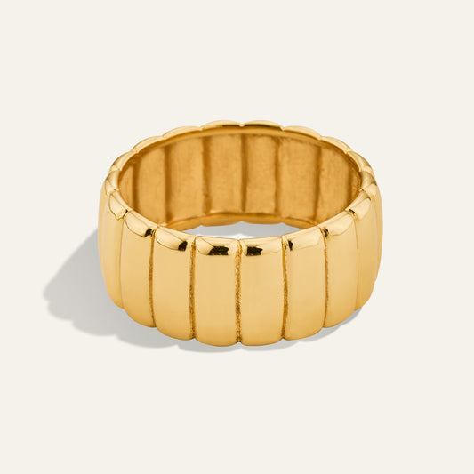 The Ribbed Band Ring