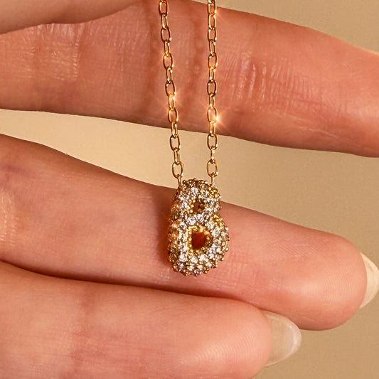 Bubble Luxe Initial Necklace