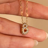 Bubble Luxe Initial Necklace