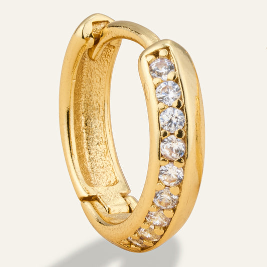 Kelly Rhinestone Huggie Earrings