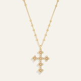 Golden Cross Pendant Necklace
