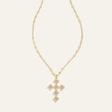 Golden Cross Pendant Necklace