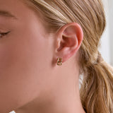 Initial Letter Hoop Earrings