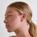 Initial Letter Hoop Earrings