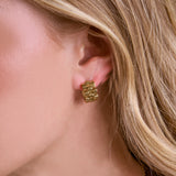 Watch Link Hoop Earrings