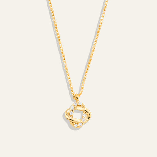 Twice Tied Pendant Necklace