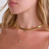 Elegant Jewel Link Charm Necklace