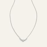 Elegant Jewel Link Charm Necklace