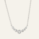 Elegant Jewel Link Charm Necklace