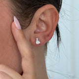 Double Square Stud Earrings