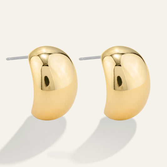 Teardrop Huggie Earrings