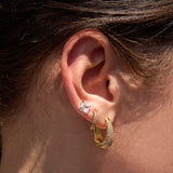 Double Square Stud Earrings