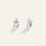 Double Square Stud Earrings
