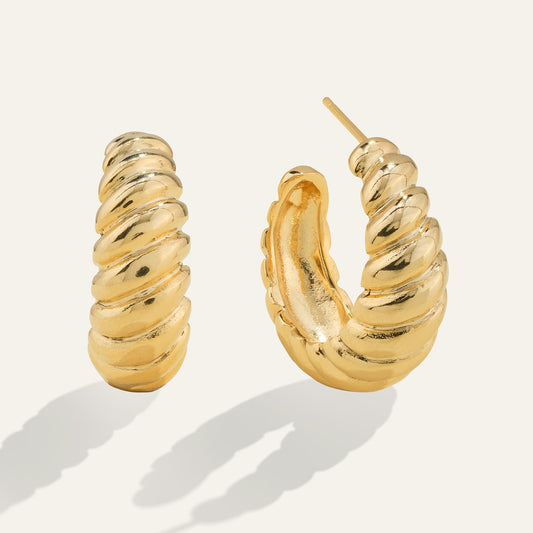 Spiral Hoop Earrings