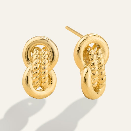 Double Knot Stud Earrings