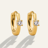 Stud Huggie Hoop Earrings