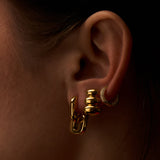 Oval Tiered Earrings