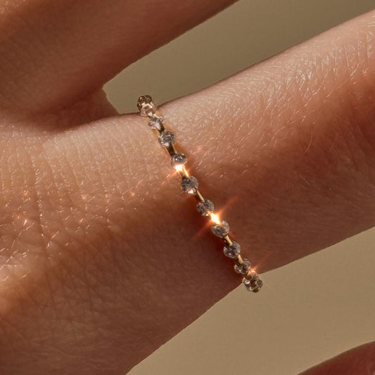 Simulated Eternity Band Ring