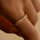The Baguette Pave Ring