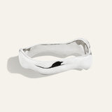 Classic Wavy Metallic Ring