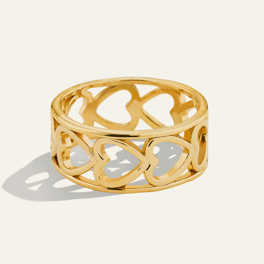 Heart Band Ring