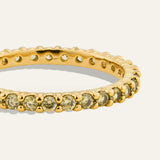 The Yellow Zirconia Band Ring