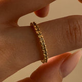 The Yellow Zirconia Band Ring