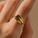 The Wavy Signet Ring