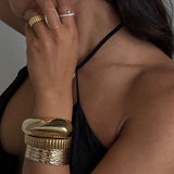 Metallic Bar Stretch Bracelet