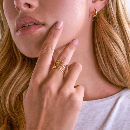 Textured Spring Ring