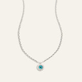 Evil Eye Rhinestone Necklace