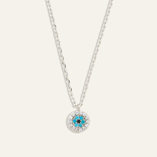 Evil Eye Rhinestone Necklace