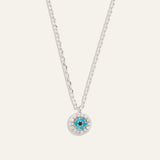 Evil Eye Rhinestone Necklace