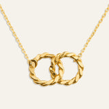 Twist Link Circle Necklace