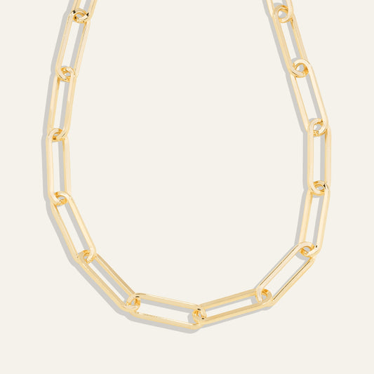 Pave Chain Link Necklace