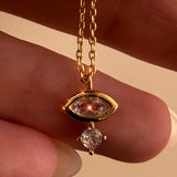 Evil Eye Marque Necklace