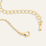 Trio Pavé Charm Chain Necklace
