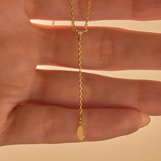 Drape Shine Pendant Necklace