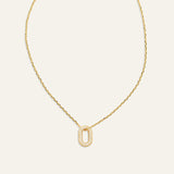 Oval Pendant Necklace