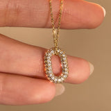 Oval Pendant Necklace