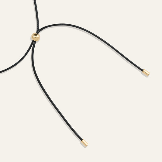 Abstract Cord Pendant Necklace