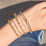 Studded Hinge Bangle Bracelet