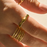 Textured Spring Ring