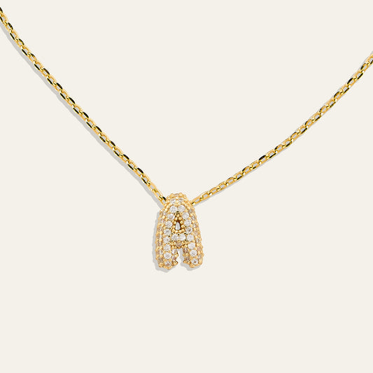 Bubble Luxe Initial Necklace
