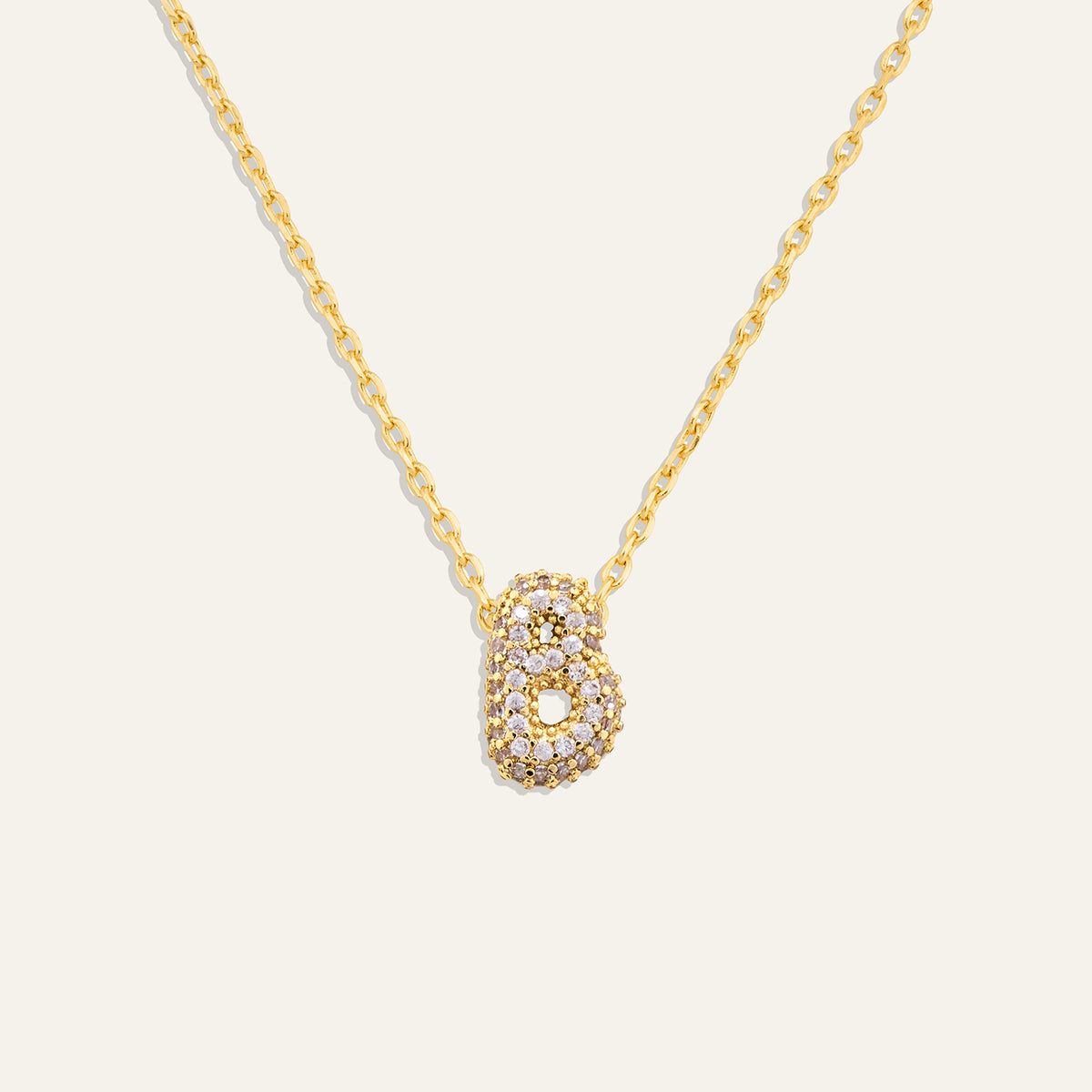Bubble Luxe Initial Necklace
