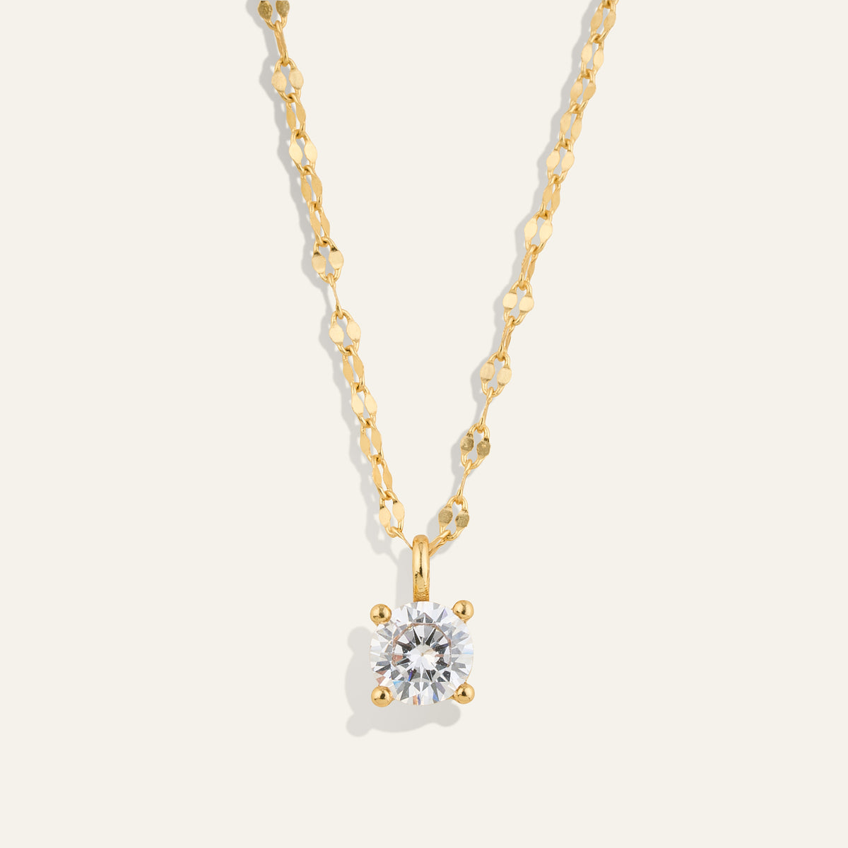Halo Circle Pendant Necklace