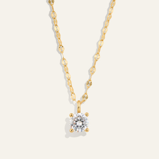 Halo Circle Pendant Necklace